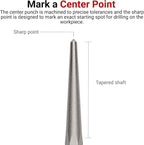 TEKTON 3/8 Inch Center Punch | 66083 | Made in USA - Image 2