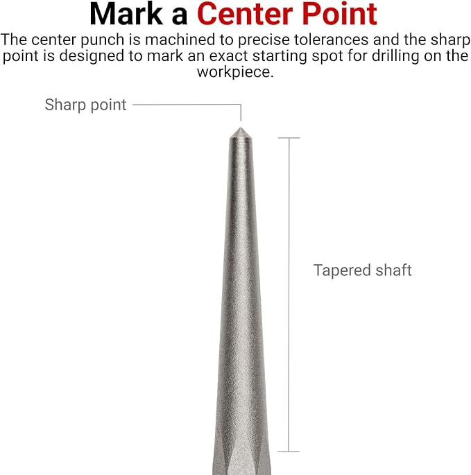 TEKTON 3/8 Inch Center Punch | 66083 | Made in USA - Image 2