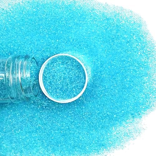 Edible Blue Sanding Sugar Sprinkles 142g/ 5.01oz Sugar Crystals for Cake Decorating Candy Baking Decorations Ice Cream Toppings and Cupcake Decorating for Valentines Halloween Christmas - Image 2