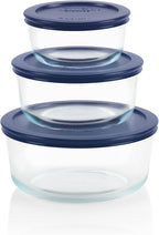Pyrex Simply Store Glass Food Storage Containers Set, Meal Prep Containers by Pyrex