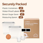 ComSaf Brown Sugar Container Set of 2, Airtight Food Storage Containers - Image 8