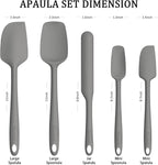 Coukre Silicone Spatula Set of 5, High Temperature Resistant, Food Grade - Image 2