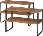 NEX Kitchen Cabinet and Counter Shelf Organizer, Stackable & Expandable by NEX
