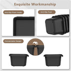 A-LUGEI【】【5 Size】 Tool Box Organizer Tray Divider Set, 【Black】 Desk - Image 7