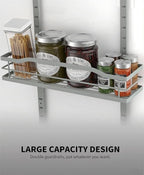 Moforoco Grey 9-Tier Over The Door Pantry Organizer, Pantry Organization and - Image 4