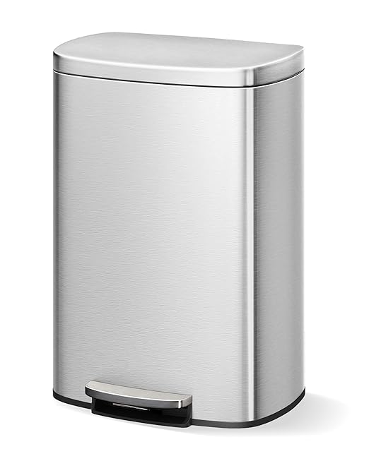 Garvee 13 gal / 50 L Stainless Steel Kitchen Trash Can by Garvee