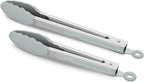 2 Pack Silicone Kitchen Tongs – 9" & 12" Set, Heat Resistant up to 500°F by ALLWIN-HOUSEWARE