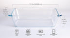 Deep Clear Glass Baking Dish, Rectangular Tempered Glass Baking Pan, The Larger - Image 2