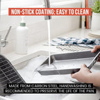 Chef Pomodoro Nonstick Carbon Steel Small Roasting Pan - Image 8