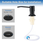 Husfunov Soap Dispenser for Kitchen Sink, Built in Sink Soap Dispenser - Image 5
