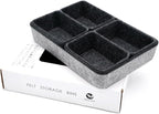 Welaxy Drawer organizers tray felt storage bin office Shallow Small Desk box - Image 7