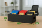 Moldie Black Wood Tea and Sugar Pack Organizers, Wooden Box - Image 7