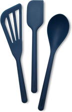 GreenPan Silicone 3 Piece Cooking Utensil Set, Fish Turner, Mixing Spatula by GreenPan