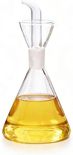 ELETON Conical Borosilicate Glass Olive Oil Dispenser – Non Drip Oil Bottle by ELETON