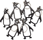 SWATOM Penguin 6PCS Bottle Opener Keychain Beer Openers Tool Key Chain Ring - Image 3