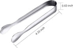 Gejoy 12 Pieces Mini Tongs Stainless Steel Small Sugar Serving Tongs - Image 2