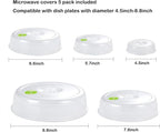 Set of 5 Microwave Plate Covers - Image 4