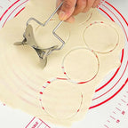 Stainless Steel Large Dumpling Skin Dough Circle Roller Machine Cutters Home - Image 4