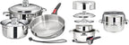 Magma 7 Piece Gourmet Nesting Stainless Steel Cookware Set, Induction Compatible - Image 3