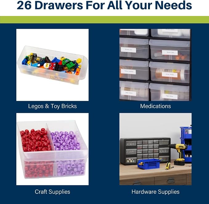 Akro-Mils 26-Drawer Plastic Drawer Storage Cabinet - Image 5