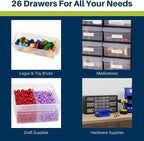 Akro-Mils 26-Drawer Plastic Drawer Storage Cabinet - Image 5