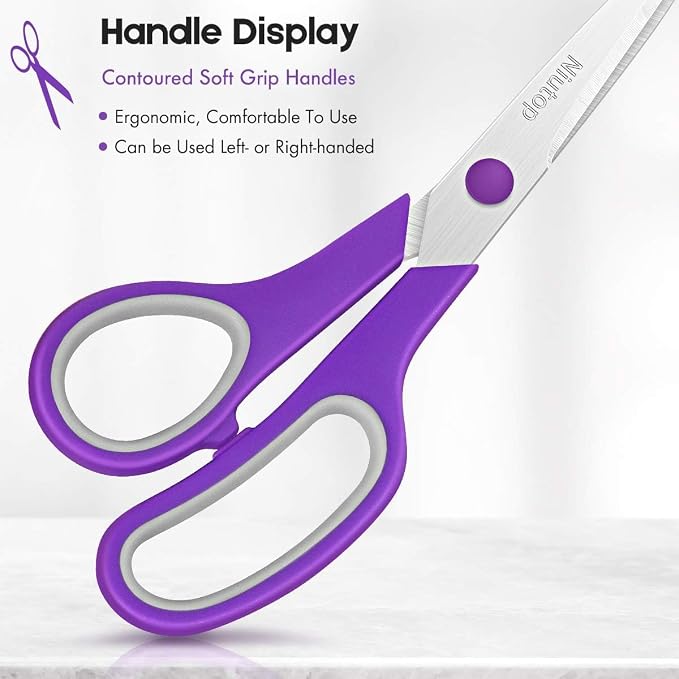 Scissors Bulk Set of 100-Pack, Niutop 8" Multipurpose Sharp Sewing Craft Fabric - Image 4