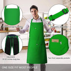 Jubatus 2 Pack Bib Aprons with 2 Pockets Cooking Chef Kitchen Apron - Image 2