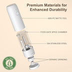 Ultrean Electric Pepper Grinder, Rechargeable Salt and Pepper Grinder - Image 5