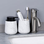 Bosilunlife Ceramic Foaming Soap Dispenser - 12 oz Marble Foam Hand Wash - Image 6
