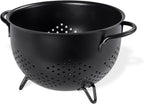 Metal Colander 5 Quart Powder Coated Self-draining Metal Strainer by Unknown