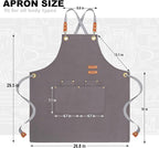 BeLuyi chef apron bib tool apron - Image 2