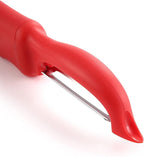 Spring Chef Professional Red Swivel Vegetable Peeler - Image 9