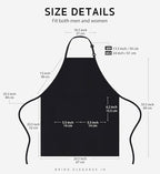 Syntus 12 Pack Bib Apron, Unisex Aprons Adjustable 100% Cotton - Image 2