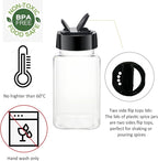 12 Pack 4oz Clear Plastic Spice Jars - Image 3