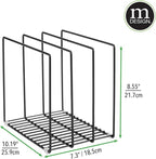 mDesign Steel Storage Tray Organizer Rack - Image 7