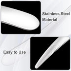 Pndeyo 3pcs Mini Stainless Steel Makeup Spatula, Reusable Cosmetic Cream - Image 3
