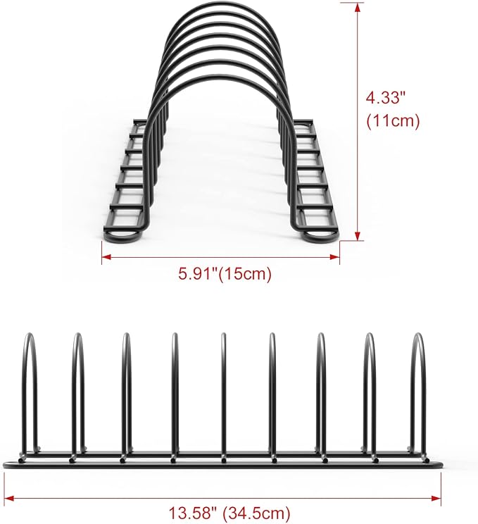 JAQ Baking Sheets Organizer, 13.5" Kitchenware Dividers Holder - Image 4