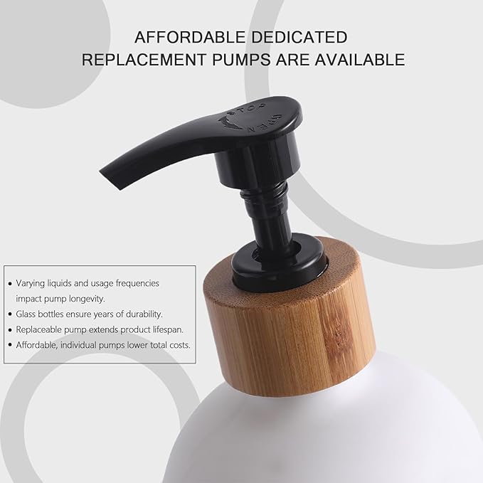 MOMEEMO Soap Dispenser Set, Contains Hand and Dish Soap Dispenser, Suitable - Image 5