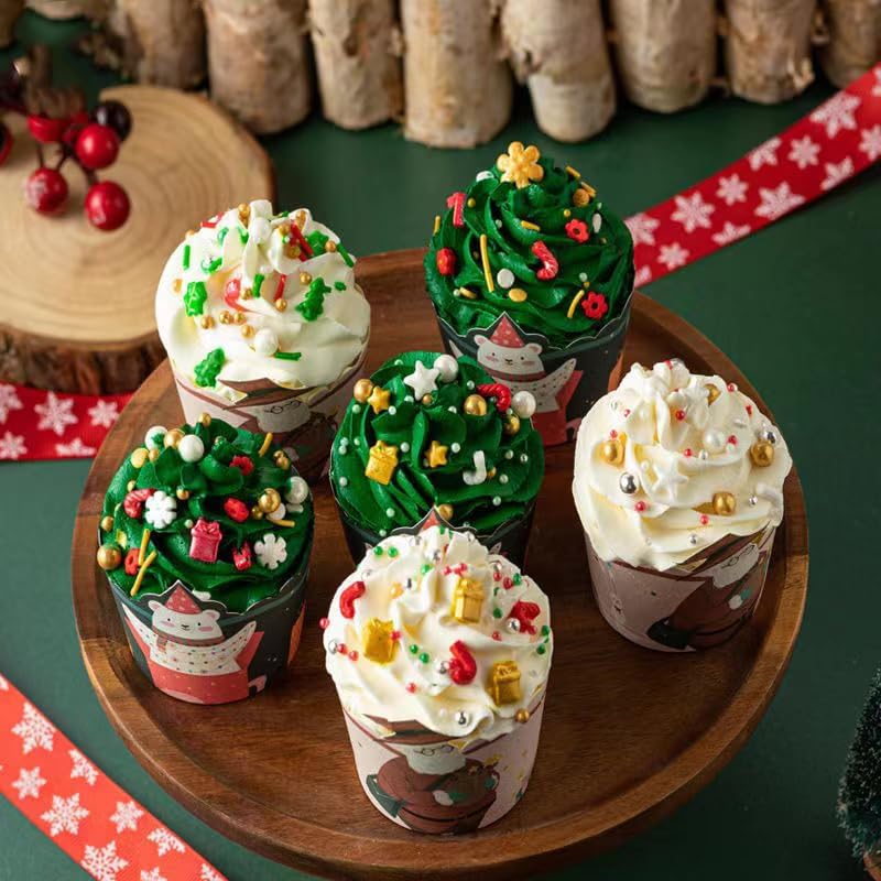 Sentovac Gingerbread Men Confetti Sprinkle Edible Christmas Holiday Sprinkle for Cake Decorating Sugar Candy Cookie Cupcake Topper Baking Decorations Halloween Christmas Supplies - Image 6