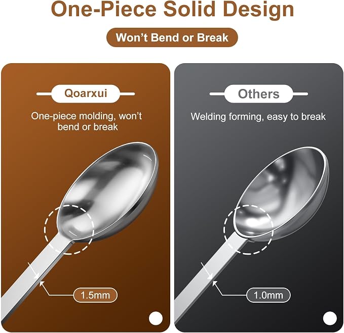 4PCS Coffee Scoop Spoons, 15ML Stainless Steel Measuring Spoons - Image 8