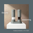 LARS NYSØM Electric Salt and Pepper Grinder Set I Automatic Salt and Pepper - Image 3