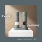 LARS NYSØM Electric Salt and Pepper Grinder Set I Automatic Salt and Pepper - Image 3