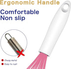 OYV Pink Silicone Whisk, Sealed Waterproof Design Set of 3, Professional - Image 5