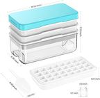 Ice Cube Tray with Lid and Bin, PHINOX 96 pcs Ice Trays - Image 2