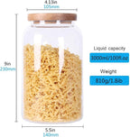 SAIOOL Modern Design Transparent Glass Food Storage jars, Food storage - Image 3