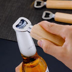 Wood Wine Bottle Opener, Beer Bottle Openers, Soft Drinks Bottle Opener - Image 5