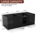 Acrylic Coffee Cup Holder for Countertop, 3 Slots Acrylic Coffee Bar - Image 2