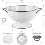 Calypso Basics by Reston Lloyd Powder Coated Enameled Colander, 3 Quart - Image 8