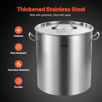 VEVOR Stainless Steel Stockpot, 64 Quart Large Cooking Pots, Cookware Sauce Pot - Image 3