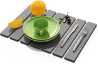 Stone Dish Drying Mat for Kitchen Counter, 15.5''x11.8'' Foldable Quick Dry by AEFLMHealth%C2%B7Home